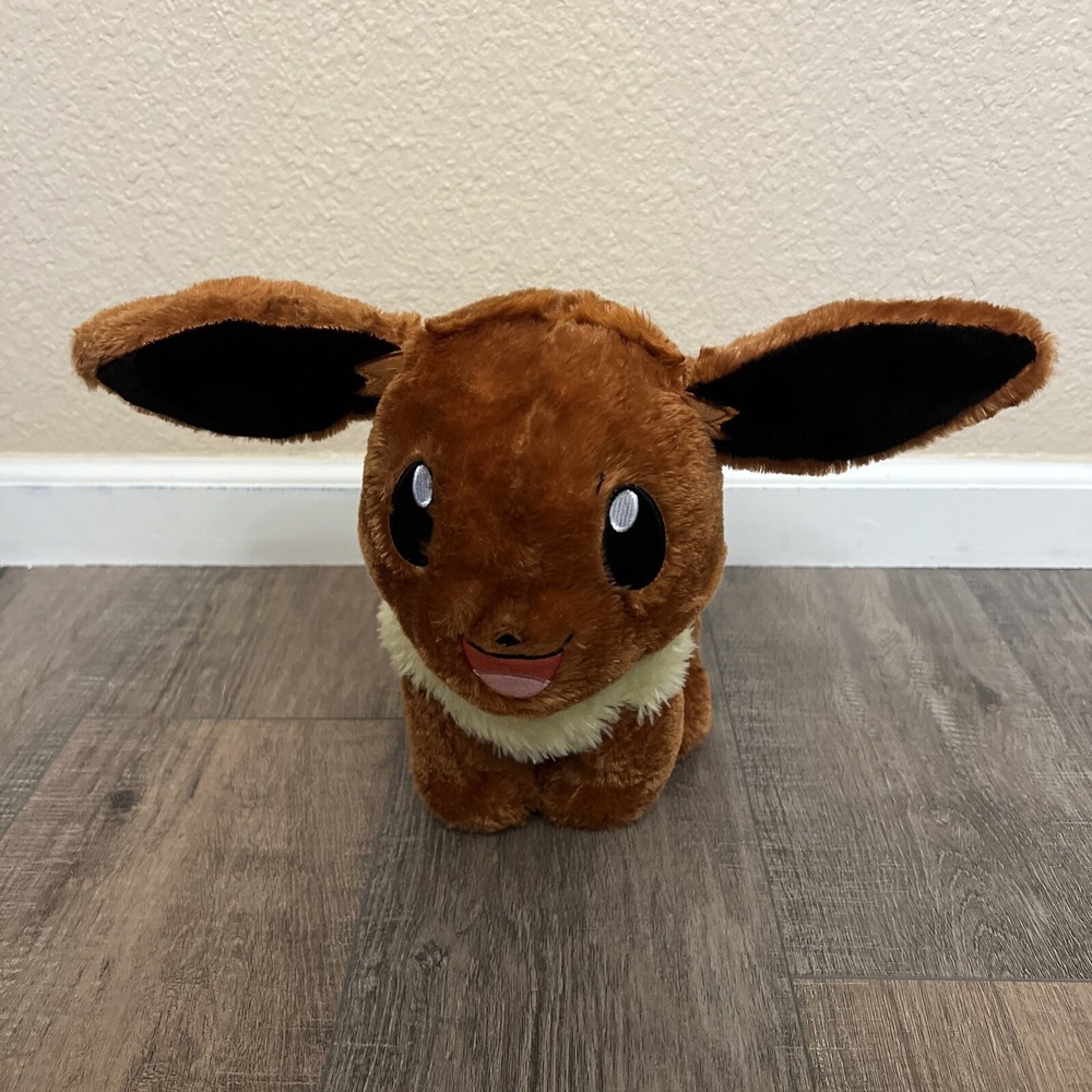 Used Build A Bear Workshop Pokemon Eevee 16" Plush Stuffed Animal Toy Nintendo